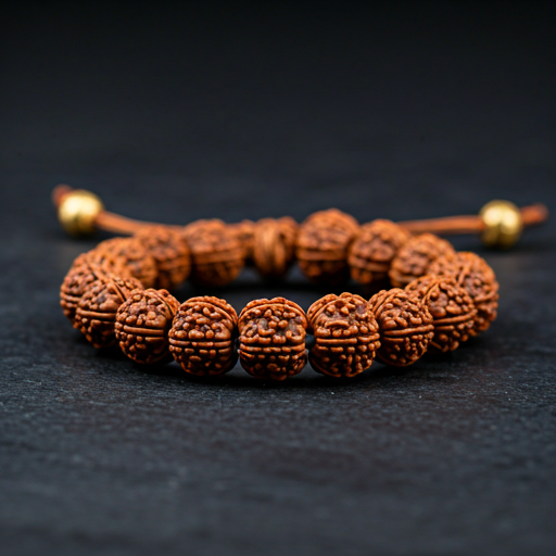 Rudraksha Mala (108+1 Beads, Bead Size: 12 mm each)